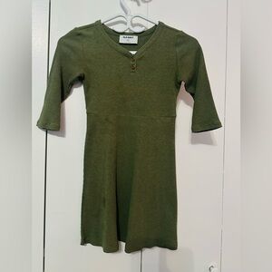 Old Navy Kids Olive Green Casual Dress
